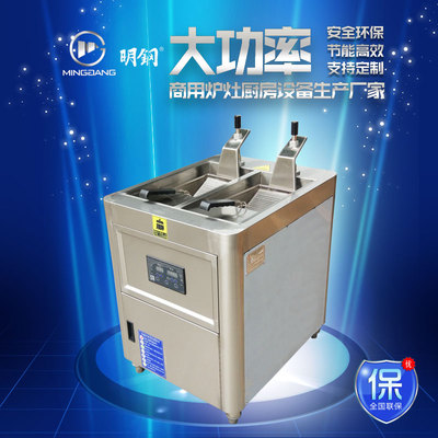 电磁双缸双筛自动升降炸炉